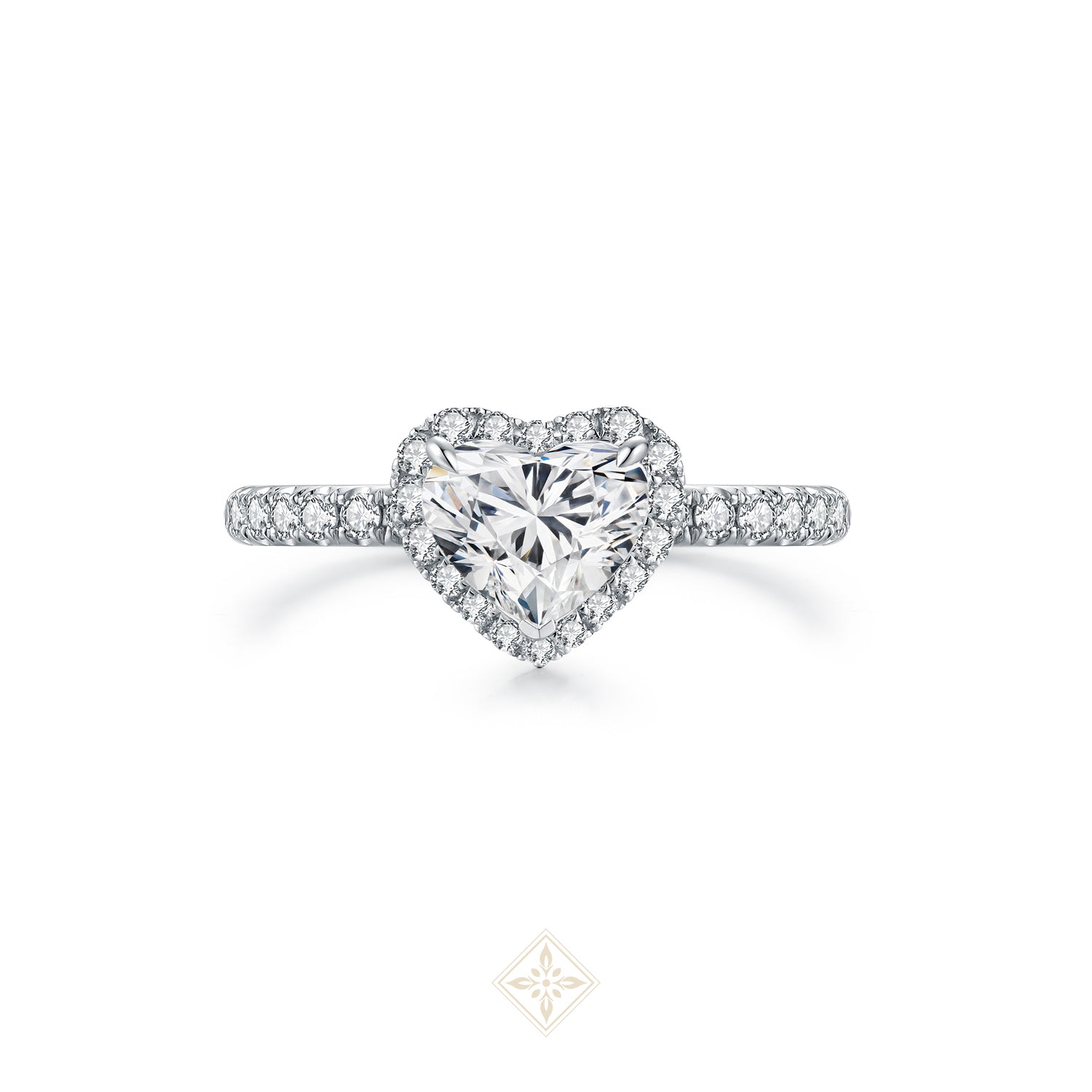 The Halo Solitaire Ring