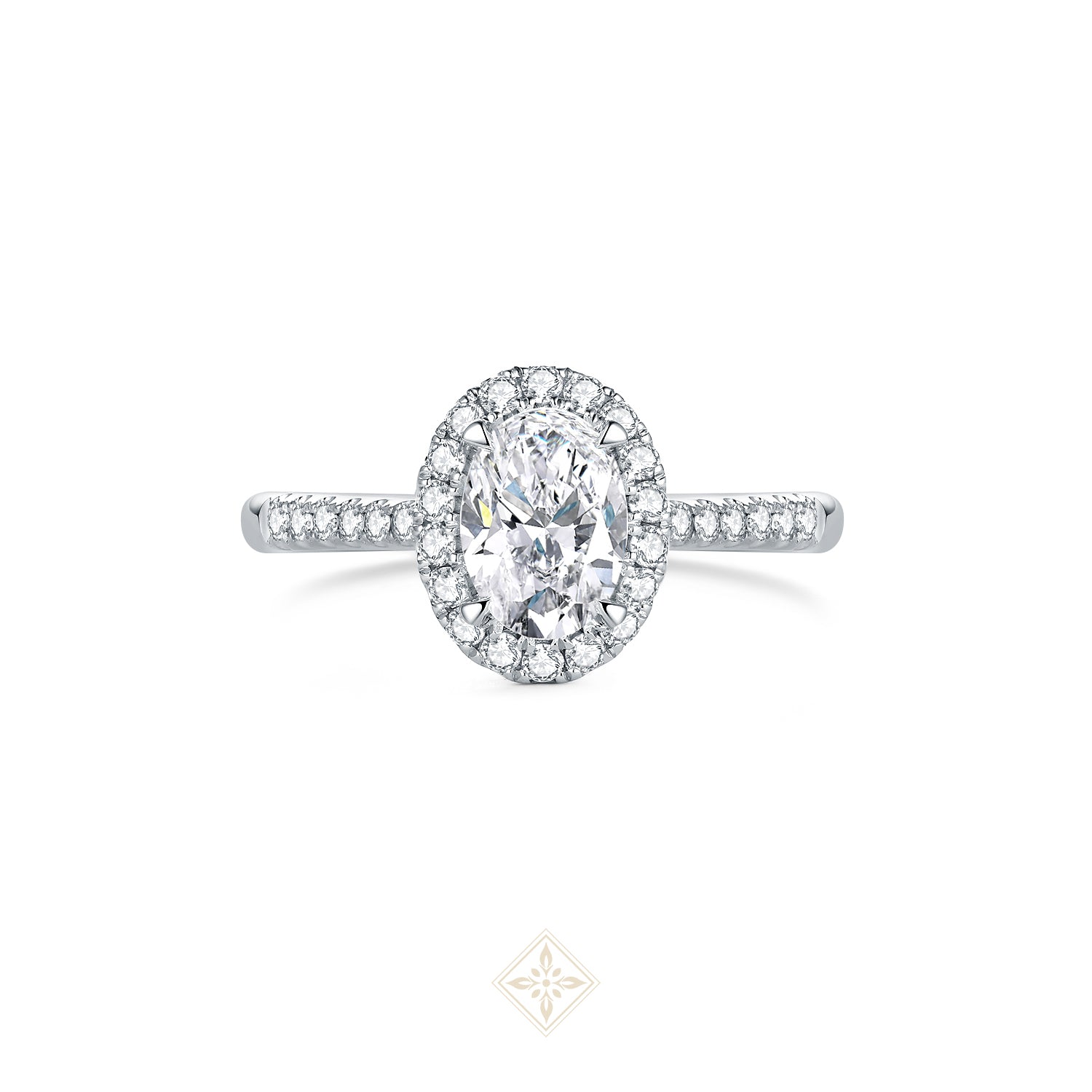 The Halo Solitaire Ring