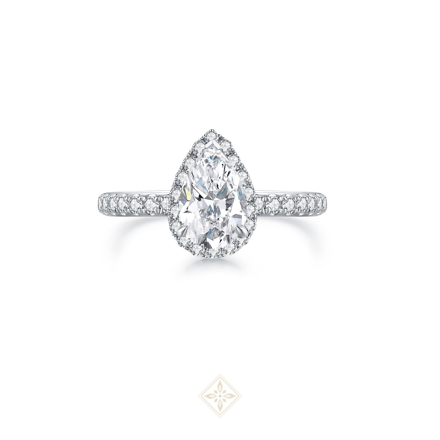 The Halo Solitaire Ring
